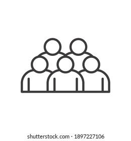 Avatars group design of Person social communication human user partnership member and figure theme Vector illustration