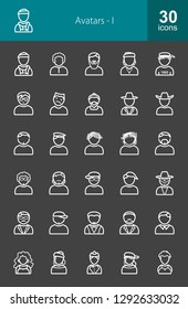 Avatars Line Icons