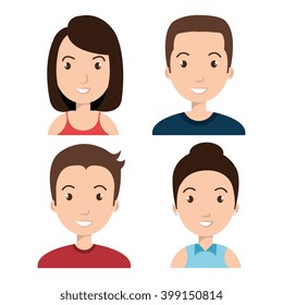 Avatars People Design Stock Vector (Royalty Free) 399150814 | Shutterstock