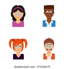 avatars people design, vector illustration eps10 graphic 