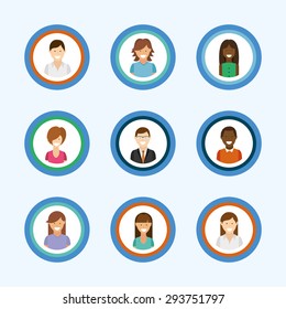 avatars people design, vector illustration eps10 graphic 