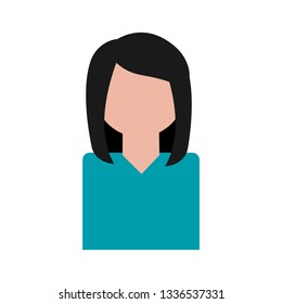 Avatars peson on white background vector illustartion flat desing