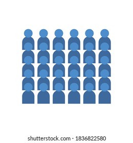 Avatars set flat style icon design of Person social communication human user partnership member and figure theme Vector illustration