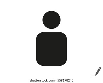 avatars, user, man, icon, vector illustration eps10