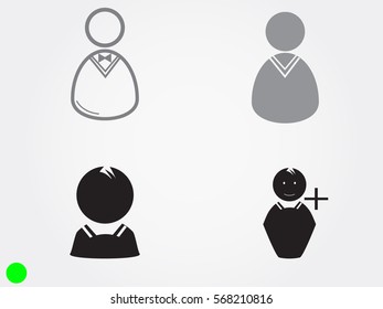 avatars, user, man, icon, vector illustration eps10