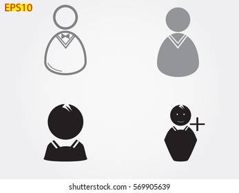 avatars, user, man, icon, vector illustration eps10