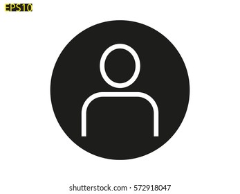 avatars, user, man, icon, vector illustration eps10