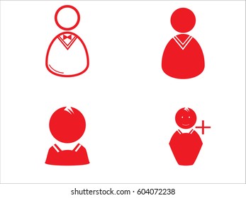 avatars, user, man, icon, vector illustration eps10