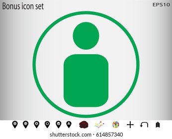 avatars, user, man, icon, vector illustration eps10