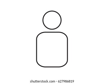 avatars, user, man, icon, vector illustration eps10