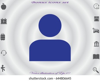 avatars, user, man, icon, vector illustration eps10