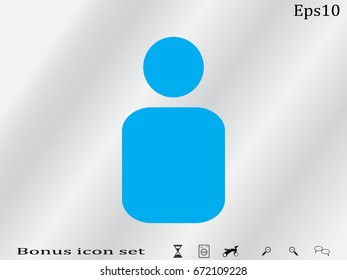 avatars, user, man, icon, vector illustration eps10