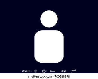 avatars, user, man, icon, vector illustration eps10