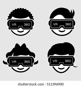 Avatares con auriculares de Realidad Virtual.