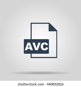 AVC Icon. Vector concept illustration for design.