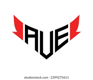 AVE letter logo design template.