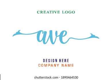 AVE lettering logo is simple, easy to understand and authoritative