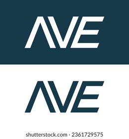  AVE logo design vector template