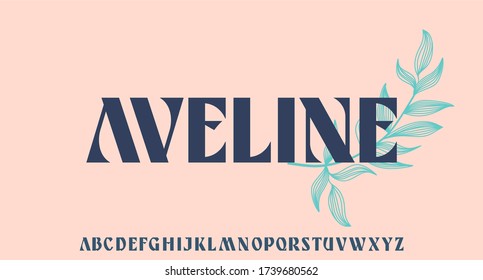 AVELINE, luxury elegant serif font represent glamour and exclusive