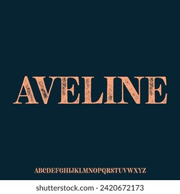 AVELINE, luxury elegant serif font represent glamour and exclusive