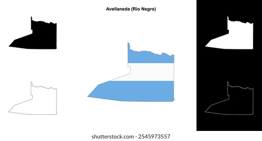 Mapa do departamento de Avellaneda (Rio Negro)