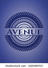 Avenue jean background. Vector Illustration. Detailed.