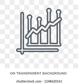 Average earnings growth icon. Average earnings growth design concept from Average earnings growth collection. Simple element vector illustration on transparent background.