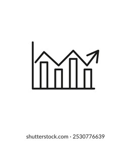 Average icon flat line symbol set.