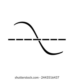 Average icon isolated on white background. Vector illustration.