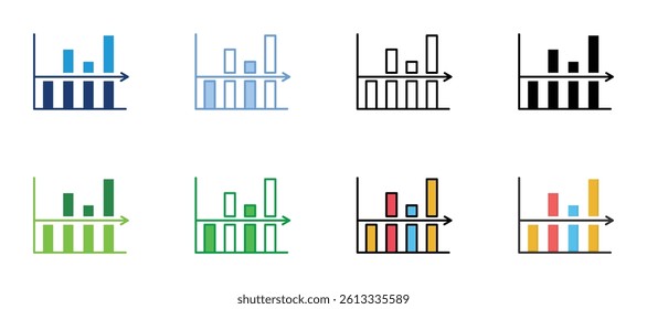 Average Icons Set Vector Multiple Style Collection