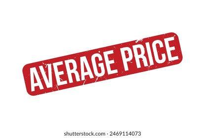 Average Price Stamp. Red Average Price Rubber grunge Stamp