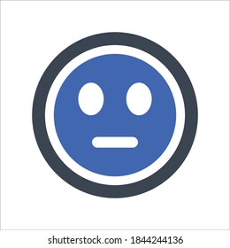 Average reaction icon, vector graphics