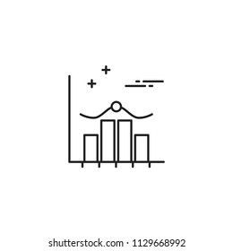 Average scheme icon. Chart symbol modern, simple, vector, icon for website design, mobile app, ui. Vector Illustration