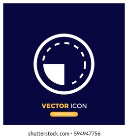 Average Session Duration Vector Icon Illustration