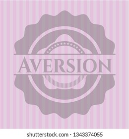 Aversion realistic pink emblem