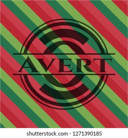 Avert christmas badge.