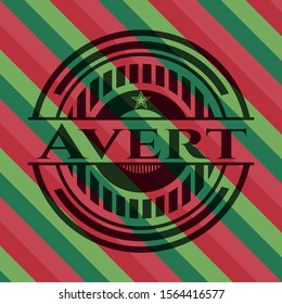Avert christmas badge. Vector Illustration. Detailed.