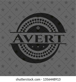 Avert dark emblem. Retro