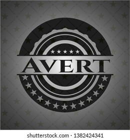 Avert dark emblem. Vector Illustration. Detailed.