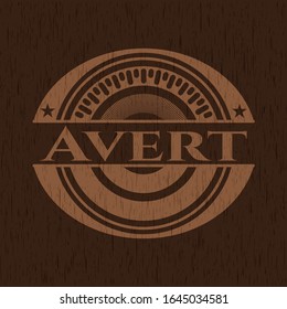 Avert wood signboards. Vector Illustration.