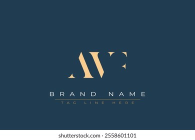 AVF abstract letter logo design. This logo is designed by three abstract letters.