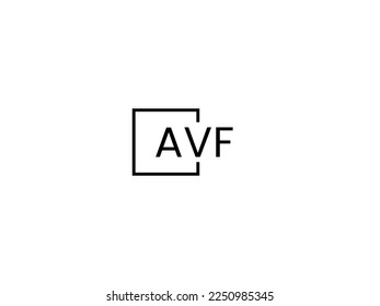 AVF Letter Initial Logo Design Vector Illustration