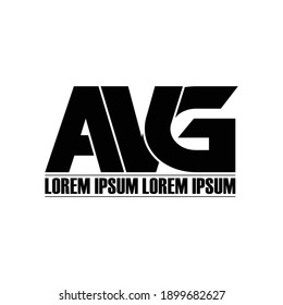 AVG letter monogram logo design vector