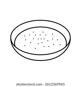 avgolemono soup greek cuisine line icon vector. avgolemono soup greek cuisine sign. isolated contour symbol black illustration