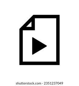 Icono de documento Avi sobre fondo blanco