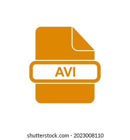 símbolo de símbolo del vector del formato de archivo AVI