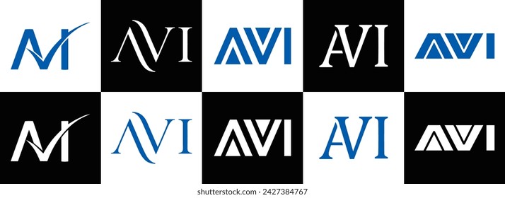 AVI logo. A V I design. White AVI letter. AVI, A V I letter logo design. Initial letter AVI linked circle uppercase monogram logo. A V I letter logo vector design. top , Most Recent, Featured,
