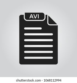 AVI video file format icon