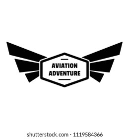 Avia adventure logo. Simple illustration of avia adventure vector logo for web design isolated on white background