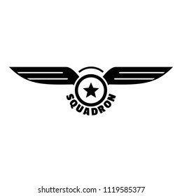 Avia squadron logo. Simple illustration of avia squadron vector logo for web design isolated on white background